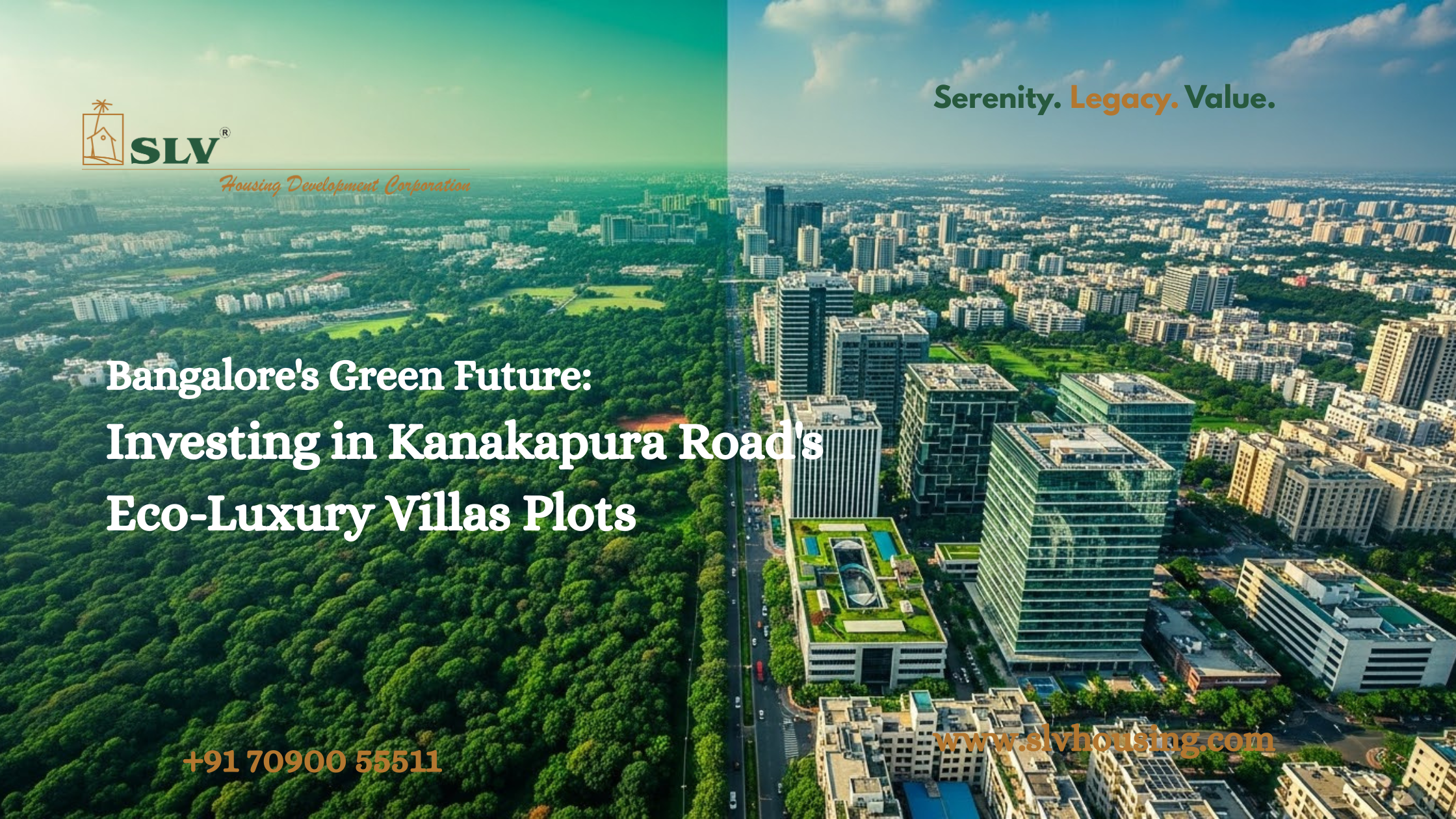 SLV Housing eco-friendly villa plots in Bangalore’s green belt Eco-friendly villa plots near Bangalore green belt by SLV Housing